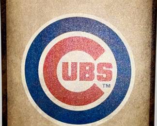 Cubs Ticket Wall Hanging