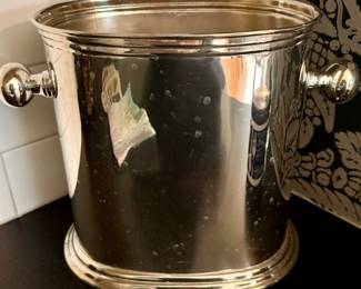 Pottery Barn Ice Bucket with Dust Cover