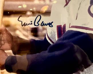 Signed Ernie Banks Photo