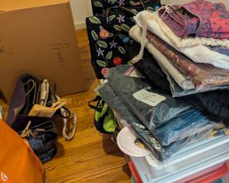 purses, storage boxes, misc.