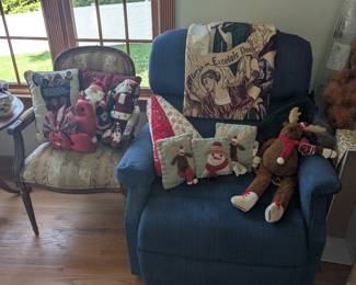 quilted and soft-sculpt Christmas items