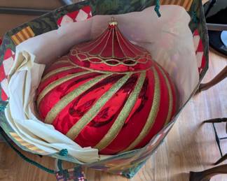 giant holiday ornament