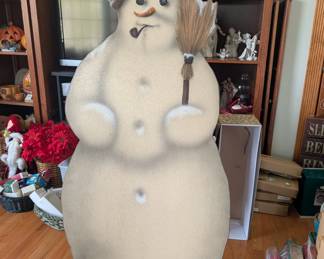 Wooden snowman