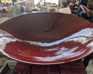 Japanese wood enamel bowl