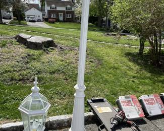 post lamp & power tools