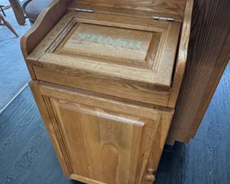 Oak TiltOut Trash Cabinet