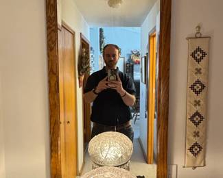 Oak Framed Wall Mirror