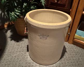 Robinson Ransbottom Blue Crown Gallon Stoneware Crock