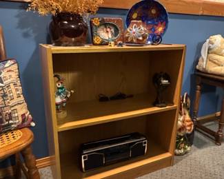 Oak TwoShelf Bookcase