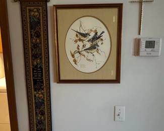 Galvanized Metal Rooster Wall Planter with Faux Botanicals second image