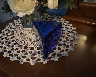 Cobalt Blue Glass Deck Prism