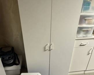 White TwoDoor Wardrobe Cabinet