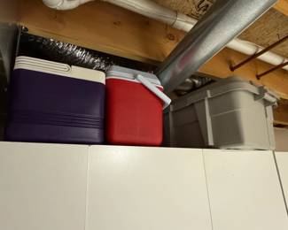 Igloo Cooler Set and Storage Bin