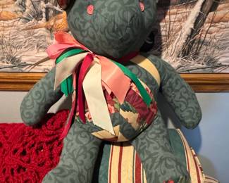 Handmade Patchwork Teddy Bear