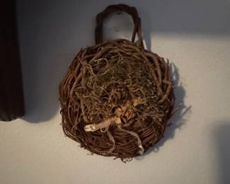 Woven Twig Bird Nest Wall Decor
