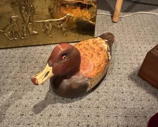 Vintage Tom Taber Redhead Duck Decoy
