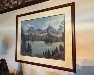 Toni R. Heckel Mountain Lake Landscape Painting