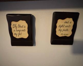 Scripture Wall Plaques  Thy Word is a lamp unto my feet and ...and a light unto my path.