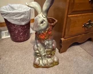 Ceramic Bunny Planter or Vase