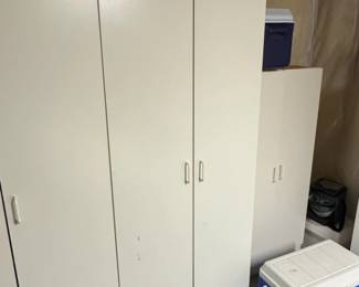 White Laminate Storage Cabinets B
