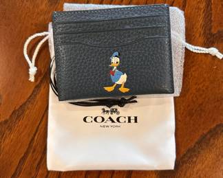 Coach Donald Duck small ID holder