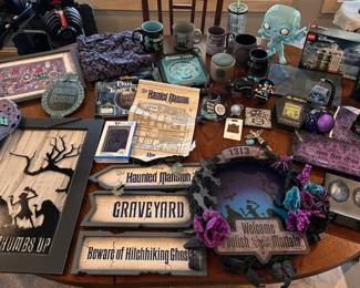 Lot of Disney's Haunted Mansion Collectibles
