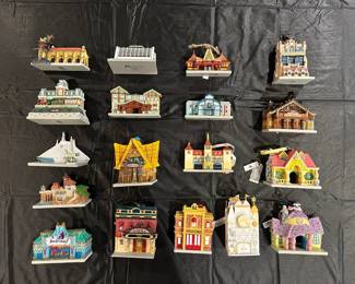 Disney Tiny Town Replica Attraction & Hotel Ornaments!