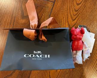 Coach Mickey Leather Keychain