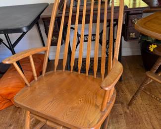 S Bent Brothers oak rocker
