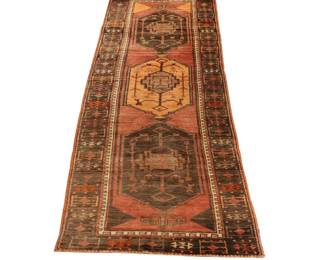 $995  Vintage Turkish Sivas runner