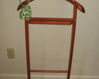 $15 valet solid cherry (?)  41.5"H  x 17.5"W   