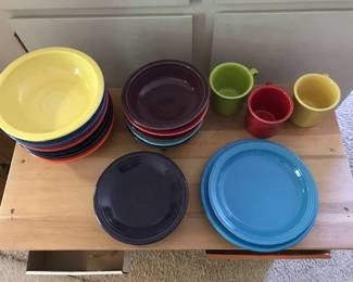 Pasta and Salad bowls, Coffee mugs, Salad plates