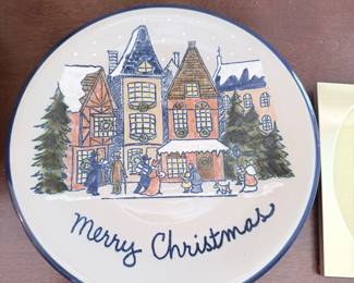 Louisville Stoneware Xmas Plate