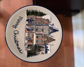 Louisville Stoneware Xmas Plate