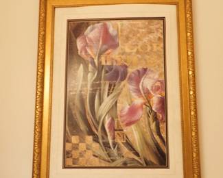GOLD FRAMED FLOWERS