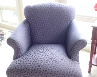 PURPLE UPHOLSTERED SIDE CHAIR