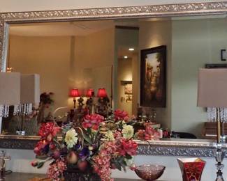 VERY LARGE ORNATE MIRROR