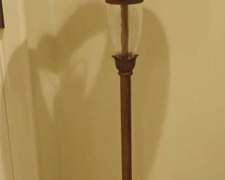 IRON/GLASS FLOOR LAMP