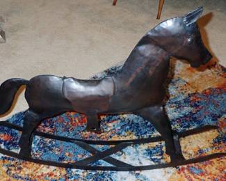 METAL ROCKING HORSE