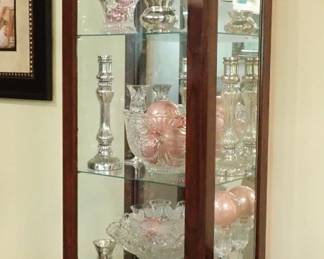 SQ GLASS CURIO CABINET