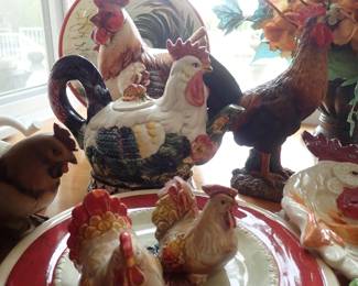 ROOSTERS LOTS OF ROOSTERS