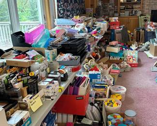 Office supplies and kid's toys and games