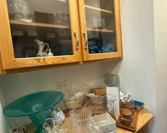 Glass Serving pieces & vintage pieces