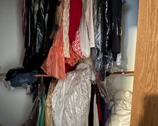 Vintage prom dresses - maybe the fabric can be upcycled??