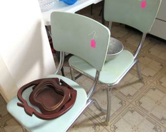 MCM chrome/vinyl chairs