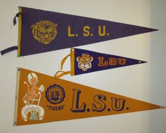 Vintage LSU pennants
