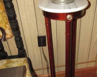 Marble top pedestal