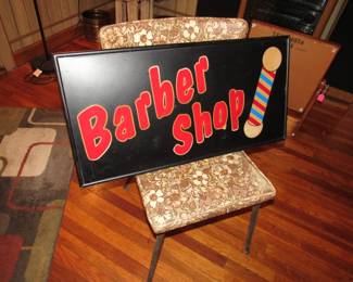 Vintage barber shop light/sign