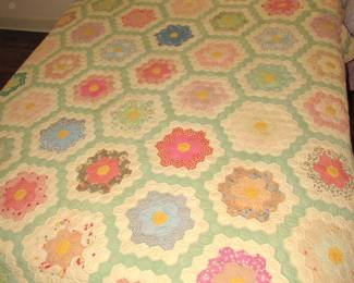 One of several hand-made quilts