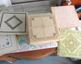 Retro vinyl tiles